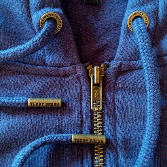 NWOT Teddy Fresh Classic Bear Ear Zip Hoodie - Picture 7 of 14